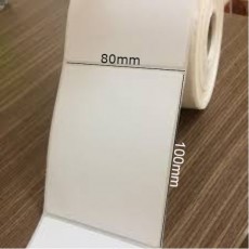 Decal nhiệt in mã vạch, tem nhãn khổ 80x100mm, cuộn 50m